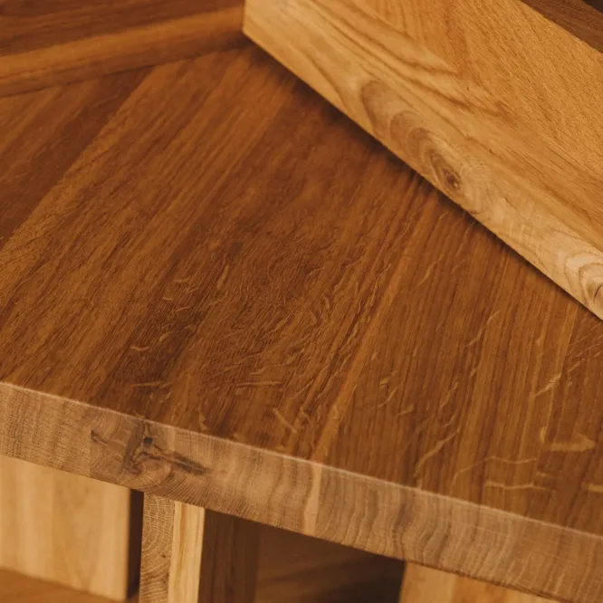 Stolik Kawowy Farmhouse Rectangle Naturalny Dąb Frama