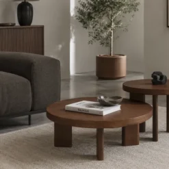 Stolik Kawowy Noah 60 Cm Ciemnobrązowy