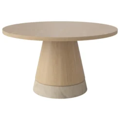 Stolik Kawowy Piro 60 Cm Bielony Dąb - Trawertyn Bolia