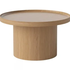 Stolik Kawowy Plateau 74 Cm Dąb Lakierowany Bolia