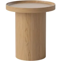 Stolik Kawowy Plateau 48 Cm Dąb Lakierowany Bolia