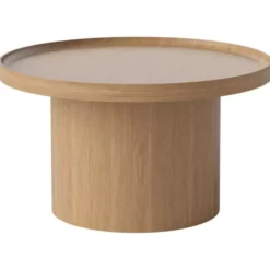 Stolik Kawowy Plateau 61 Cm Dąb Lakierowany Bolia