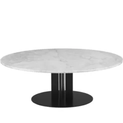 Stolik Kawowy Scala 130 Cm Biały Marmur Normann Copenhagen