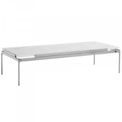 Stolik Kawowy Sett Ln12 Biano Carrara Dark Chrome Andtradition