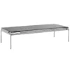 Stolik Kawowy Sett Ln12 Smoked Glass Dark Chrome Andtradition