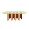 Stolik Kawowy Tavolino 2 Lemon Beige Red Pulpo