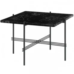 Stolik Kawowy Ts 55X55 Cm Czarna Podstawa Czarny Marmur Gubi