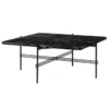 Stolik Kawowy Ts 80X80 Cm Czarna Podstawa Czarny Marmur Gubi
