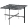 Stolik Kawowy Ts 55X55 Cm Czarna Podstawa Szary Marmur Gubi