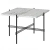 Stolik Kawowy Ts 55X55 Cm Czarna Podstawa Biały Marmur Gubi