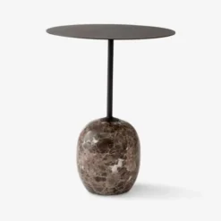 Stolik Lato Ln8 Ciepła Czerń-Emparador Marble Andtradition