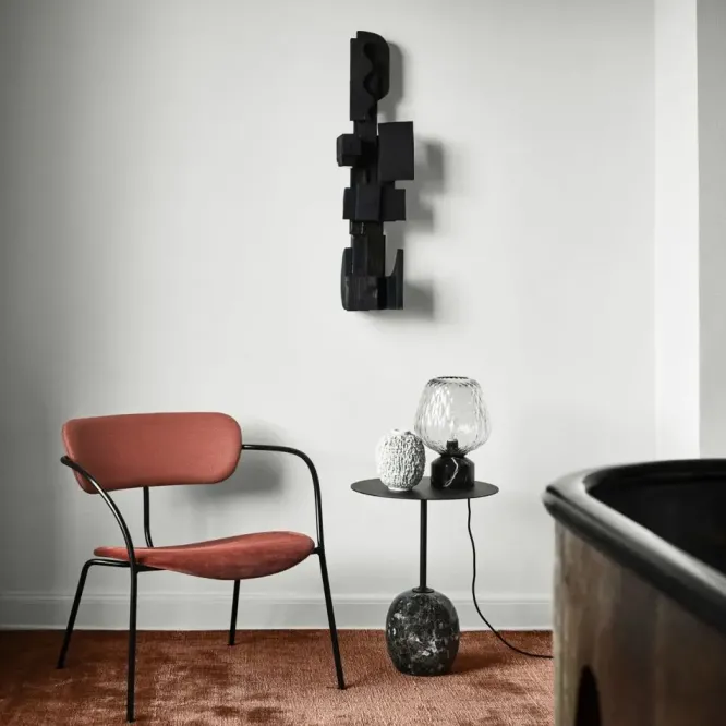 Stolik Lato Ln8 Ciepła Czerń-Emparador Marble Andtradition