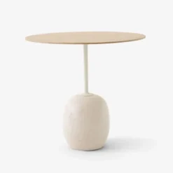 Stolik Lato Ln9 Dąb-Crema Diva Marble Andtradition