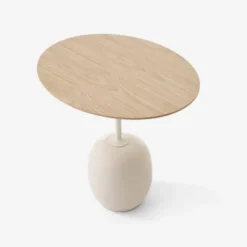 Stolik Lato Ln9 Dąb-Crema Diva Marble Andtradition