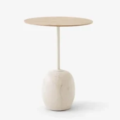 Stolik Lato Ln8 Dąb-Crema Diva Marble Andtradition