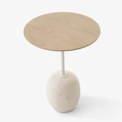 Stolik Lato Ln8 Dąb-Crema Diva Marble Andtradition