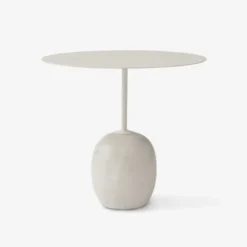 Stolik Lato Ln9 Kość Słoniowa-Crema Diva Marble Andtradition