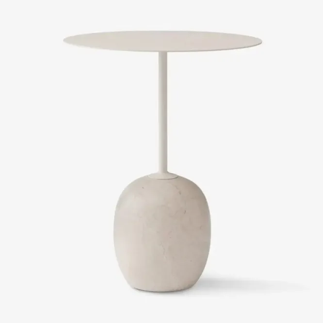 Stolik Lato Ln8 Kość Słoniowa-Crema Diva Marble Andtradition