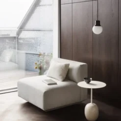Stolik Lato Ln8 Kość Słoniowa-Crema Diva Marble Andtradition