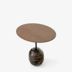 Stolik Lato Ln9 Orzech-Emparador Marble Andtradition