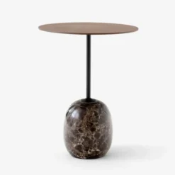 Stolik Lato Ln8 Orzech-Emperador Marble Andtradition