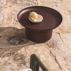 Stolik Ogrodowy Arcola 70 Cm Brązowy Kave Home