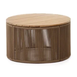 Stolik Ogrodowy Dandara 60 Cm Beżowy Kave Home