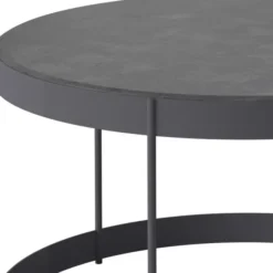 Stolik Ogrodowy Drum 60 Cm Ciemnoszary Bolia