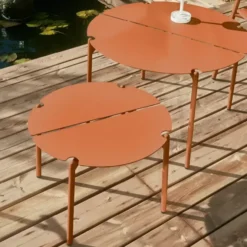 Stolik Ogrodowy Novo 70 Cm Pomarańczowy Aytm