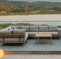 Stolik Ogrodowy Rodos 100X100 Cm Blat Drewniany Rondo