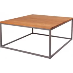 Stolik Ogrodowy Rodos 100X100 Cm Blat Drewniany Rondo