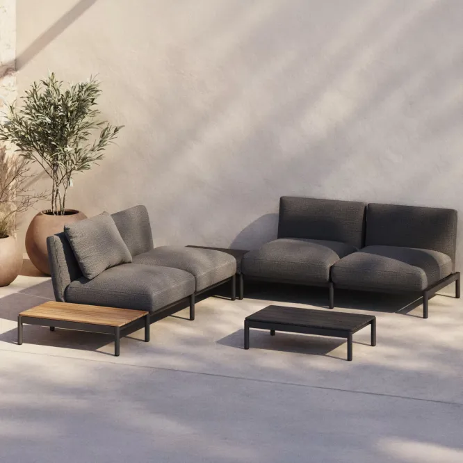 Stolik Ogrodowy Sorells 91 Cm Grafitowy Kave Home