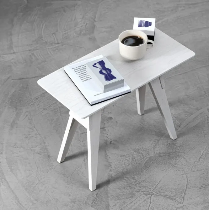Stolik Okazjonalny Arco Złamana Biel Design House Stockholm