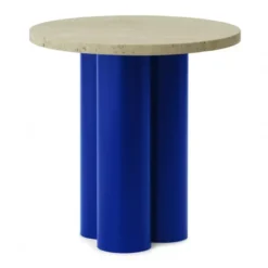 Stolik Okazjonalny Dit Bright Blue Travertine Light Normann Copenhagen
