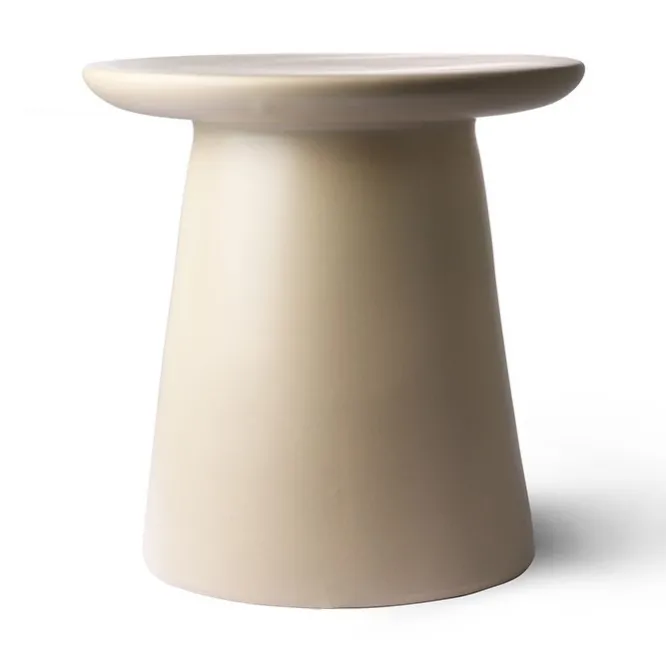 Stolik Okazjonalny Earthenware 40 Cm Kremowy Hkliving