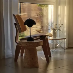 Stolik Okazjonalny Ltr - Blat Orzech - Podstawa Basic Dark Vitra