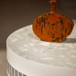 Stolik Okazjonalny Mesh Biały - Ceramiczny Pode