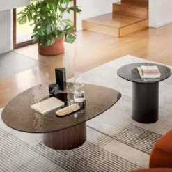 Stolik Okazjonalny Mushroom Przydymiony Szary Calligaris