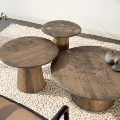 Stolik Okazjonalny Mushroom 40 Cm Przydymiony Dąb Gazzda