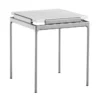 Stolik Okazjonalny Sett Ln11 Bianco Carrara Dark Chrome Andtradition