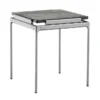 Stolik Okazjonalny Sett Ln11 Smoked Glass Dark Chrome Andtradition
