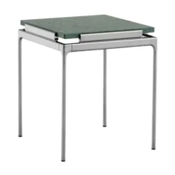 Stolik Okazjonalny Sett Ln11 Verde Guatemala Dark Chrome Andtradition