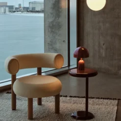 Stolik Okazjonalny Spot Burgundowy Tom Dixon