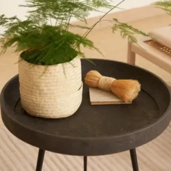 Stolik Pomocniczy Bowl Wood Waste Edition Grey Mater