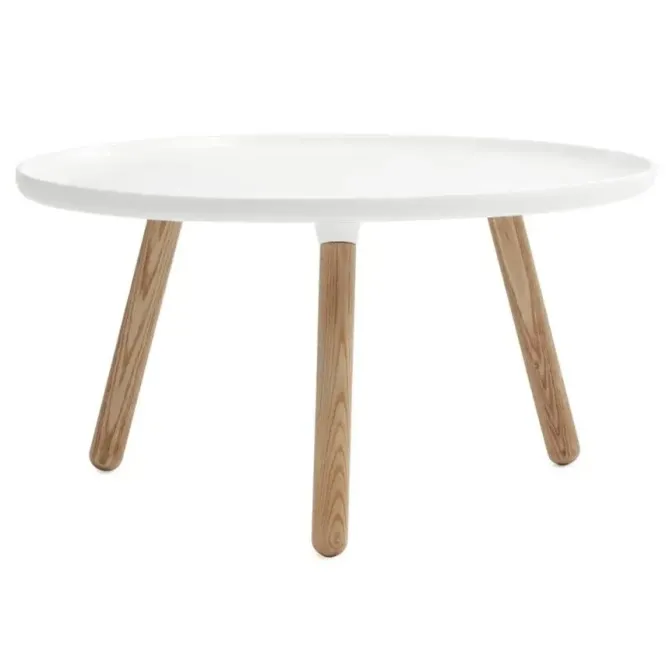 Stolik Tablo Duży Biały - Naturalny Jesion Normann Copenhagen