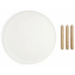 Stolik Tablo Duży Biały - Naturalny Jesion Normann Copenhagen