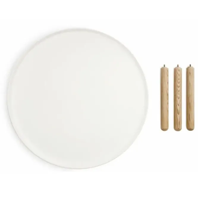 Stolik Tablo Duży Biały - Naturalny Jesion Normann Copenhagen