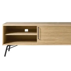 Stolik Tv Ashburn Czarny Stelaż Woodman