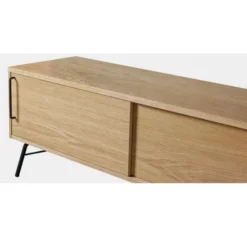 Stolik Tv Ashburn Czarny Stelaż Woodman