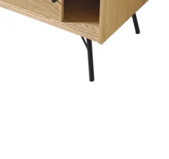 Stolik Tv Ashburn Czarny Stelaż Woodman